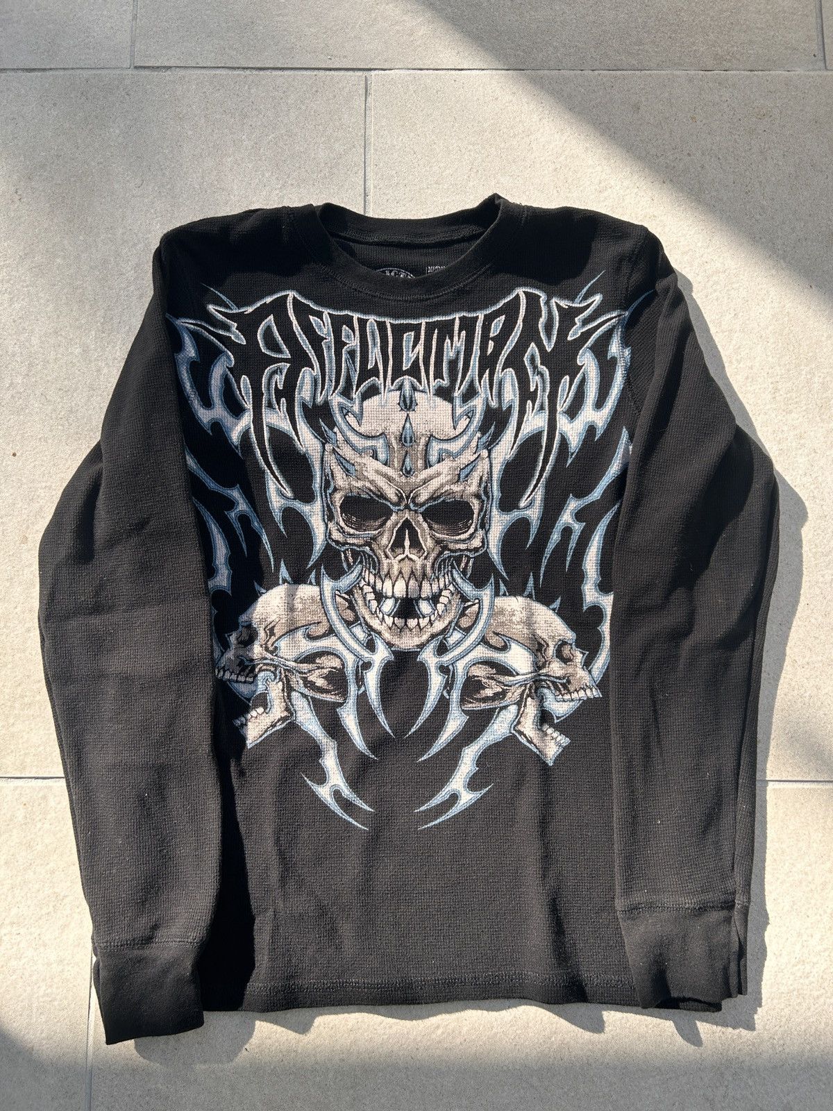 Affliction Affliction Black Skeleton Long-Sleeve Size US M / EU 48-50 / 2 - 1 Thumbnail