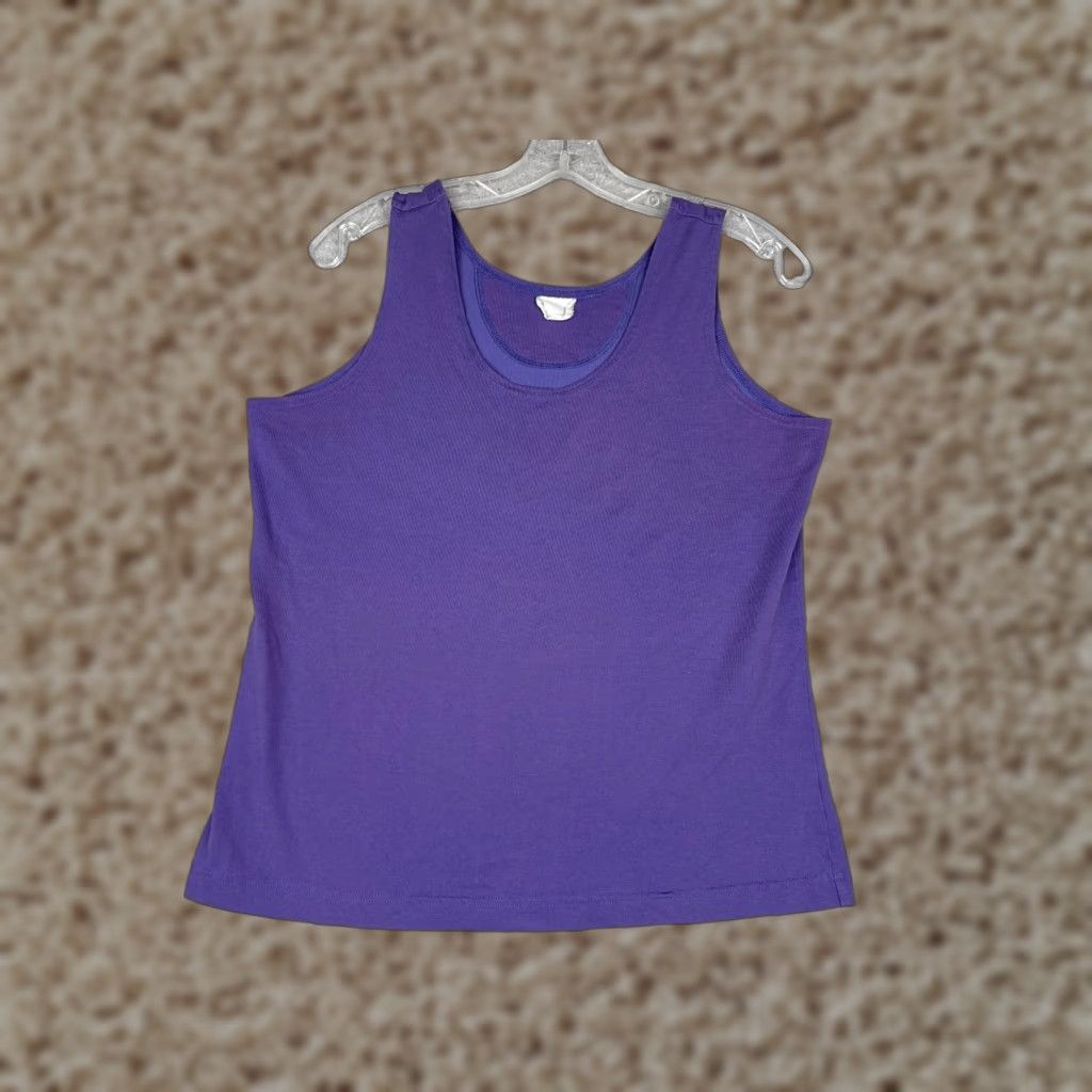 Patagonia Patagonia Shirt Women Medium Purple Tank Sleeveless Cotton Gym Run Hike READ Size M / US 6-8 / IT 42-44 - 1 Thumbnail