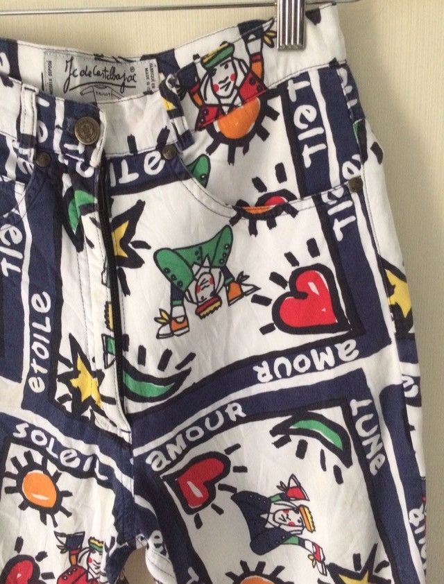 Jean Charles De Castelbajac Vintage Jean Charles De Castelbajac Printed Pants Size 26" / US 2 / IT 38 - 16 Thumbnail