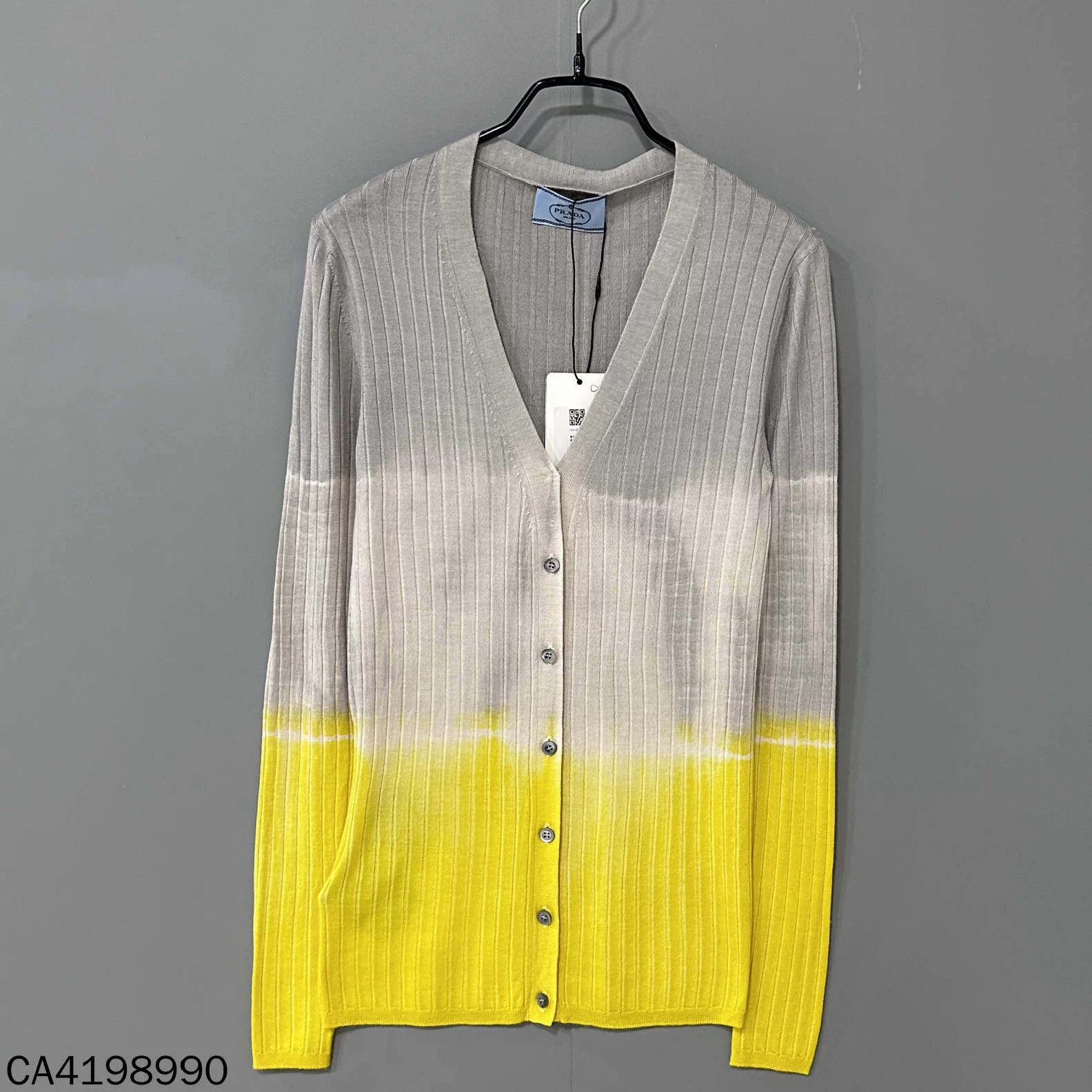 Prada PRADA Tie-Dye Colorblock Wool Cardigan 38 Size S / US 4 / IT 40 - 2 Thumbnail