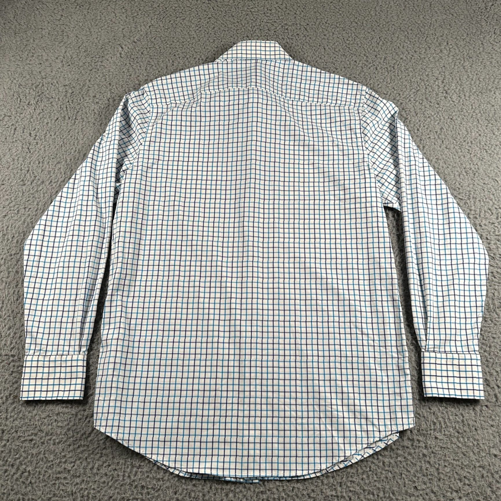 G/FORE G/FORE Men’s Casual Button-Down Shirt White Blue Check Medium Performance Size US M / EU 48-50 / 2 - 6 Thumbnail