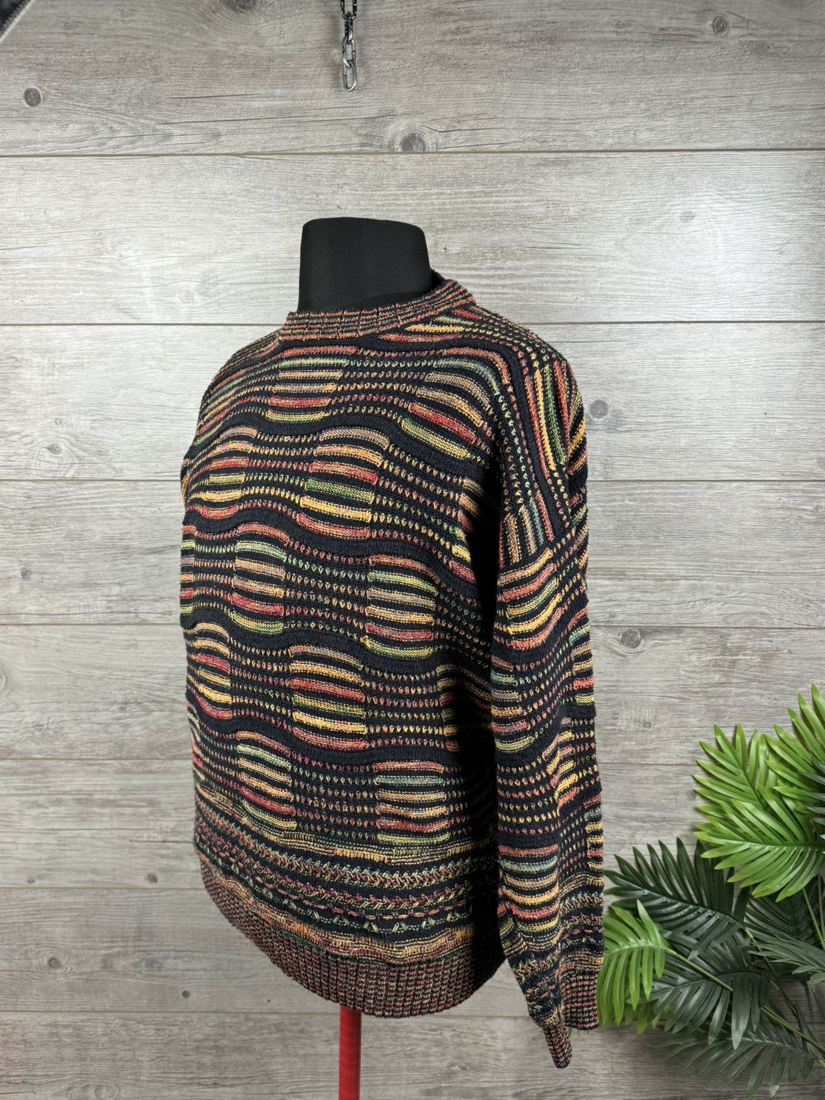 Coogi Sweater Y2K Style Coggi Multicolour Rare Vintage Size US L / EU 52-54 / 3 - 3 Thumbnail