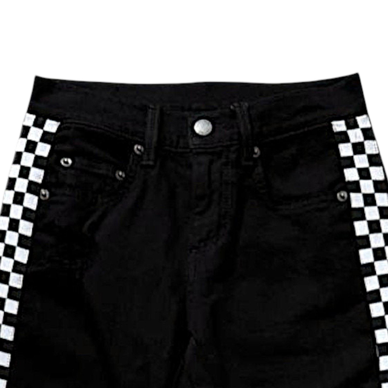 NBDN Nobrandedon Carmar Black/White Pants | Size 23 Size 24" / US 00 / IT 34 - 3 Thumbnail