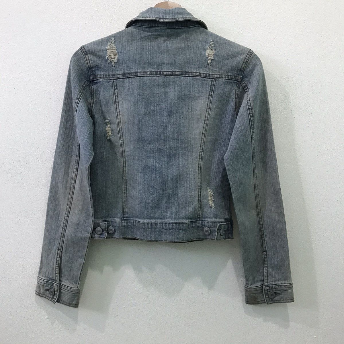 Japanese Brand Japanese Brand S.P.R Distress Denim Jacket Size XS / US 0-2 / IT 36-38 - 7 Thumbnail