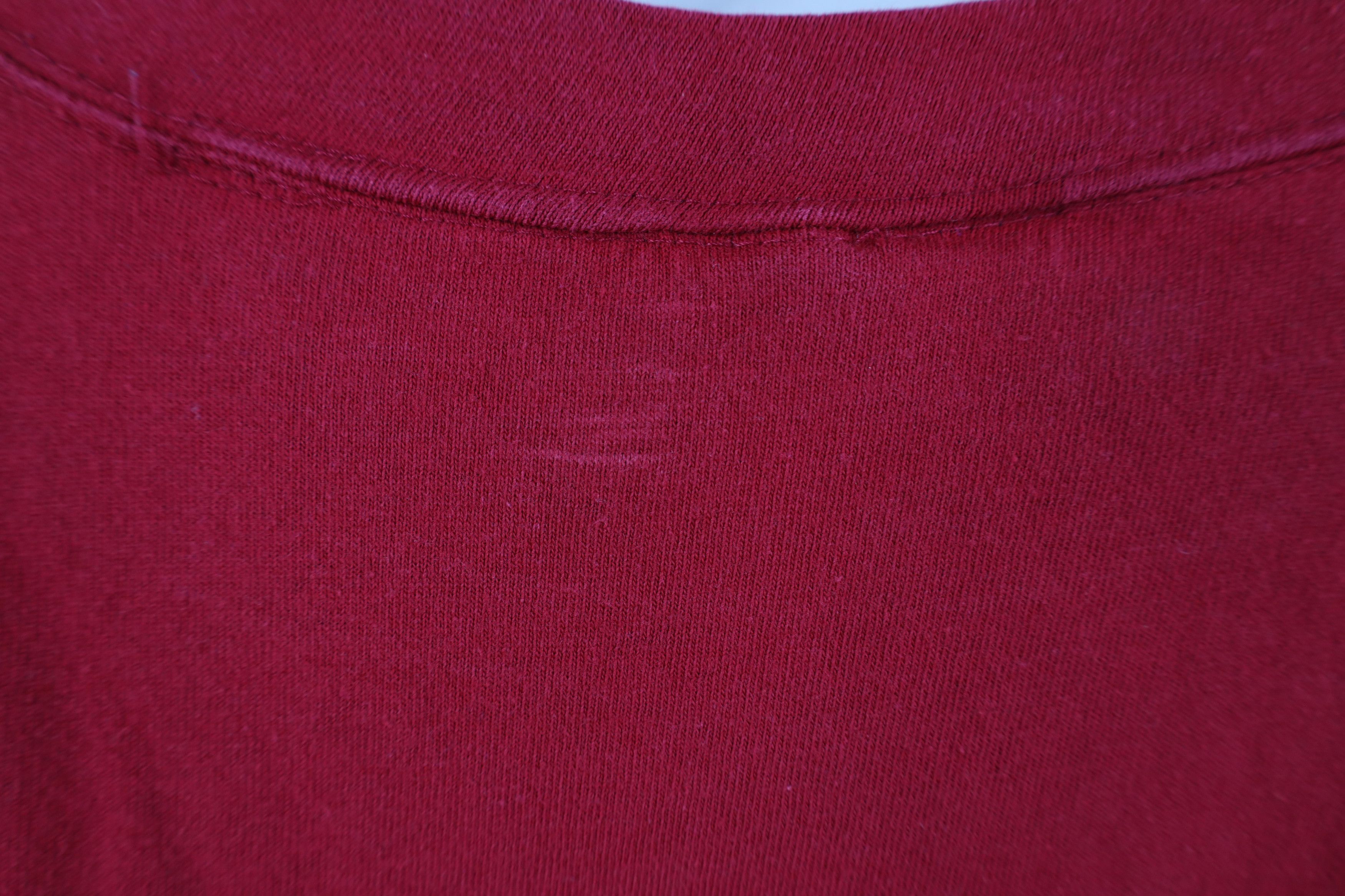 Vintage Vintage 90s State University Long Sleeve T-Shirt Red Cotton Size US L / EU 52-54 / 3 - 13 Thumbnail