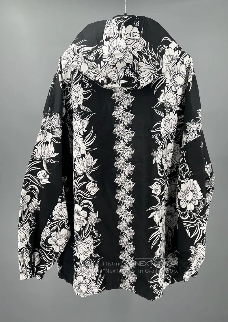 Valentino Valentino Black printed cotton silk-blend hooded jacket Size US M / EU 48-50 / 2 - 3 Thumbnail