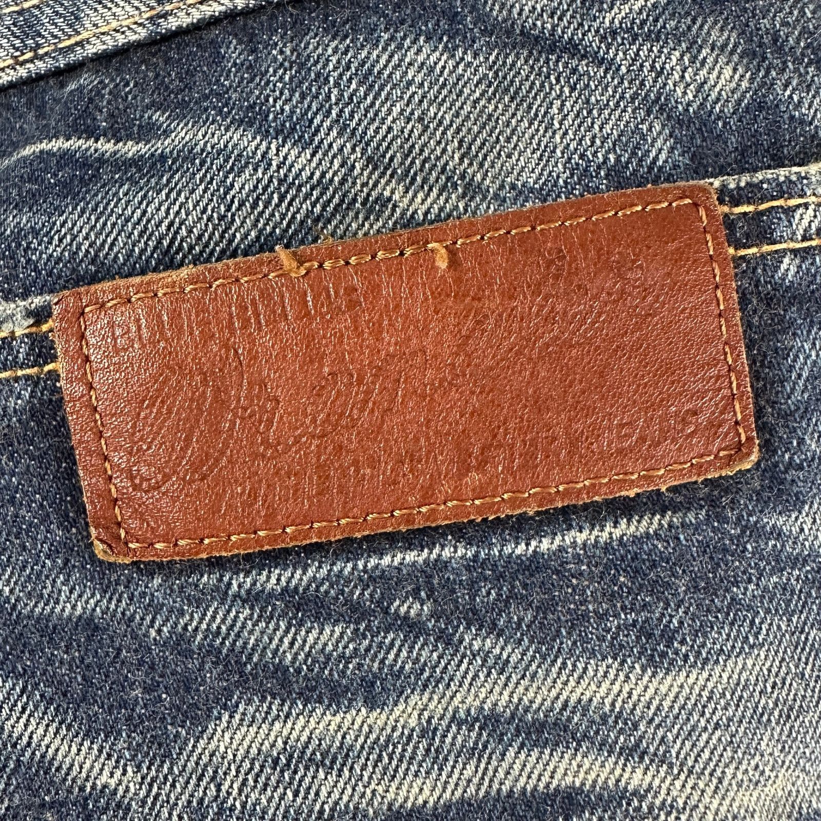 Wrangler Vintage Sanforized Repaired Selvedge Big Ben Denim Size US 29 - 10 Thumbnail
