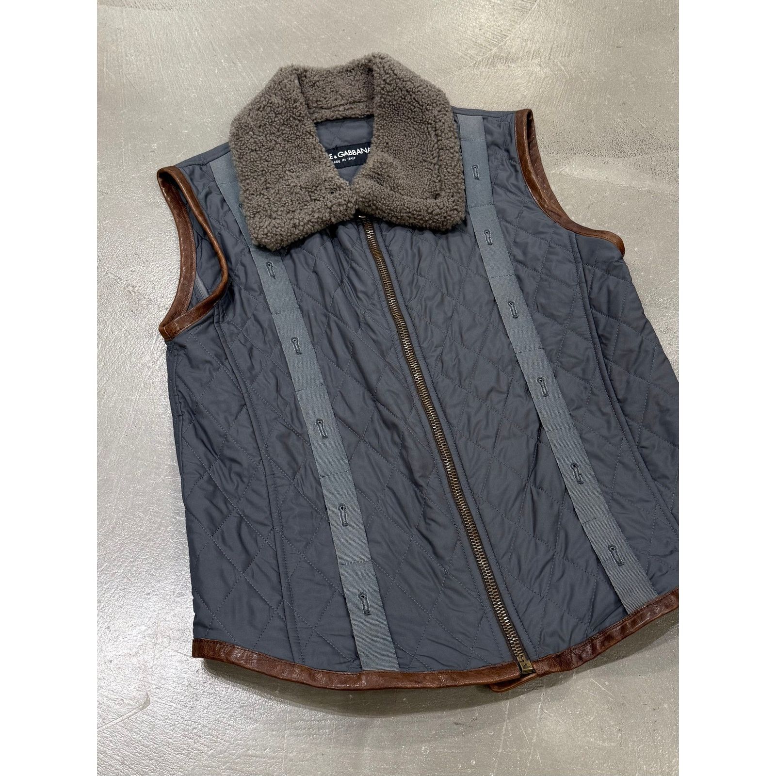 Dolce & Gabbana 2003 Dolce & Gabbana aviator shearling vest Size US M / EU 48-50 / 2 - 3 Thumbnail