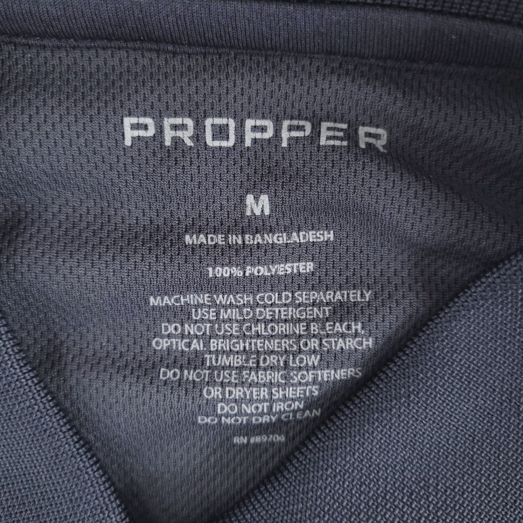 Propper Propper Shirt Mens Medium Black Polo USS Dwight Eisenhower Tactical Performance Size US M / EU 48-50 / 2 - 4 Thumbnail