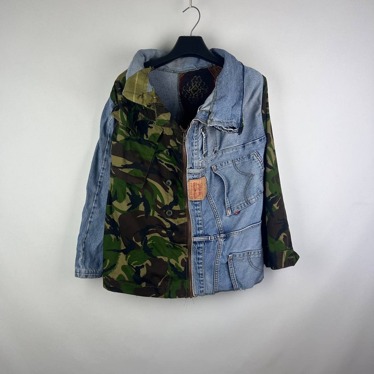 Levi's Custom patched Levis Blue Demin Jacket Size US M / EU 48-50 / 2 - 2 Thumbnail