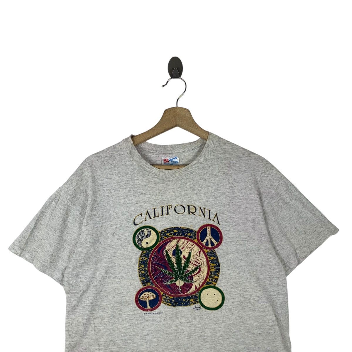 Vintage Vintage WAREHOUSE JAPAN CALIFORNIA Peace Live Tee Shirt Size M / US 6-8 / IT 42-44 - 2 Thumbnail