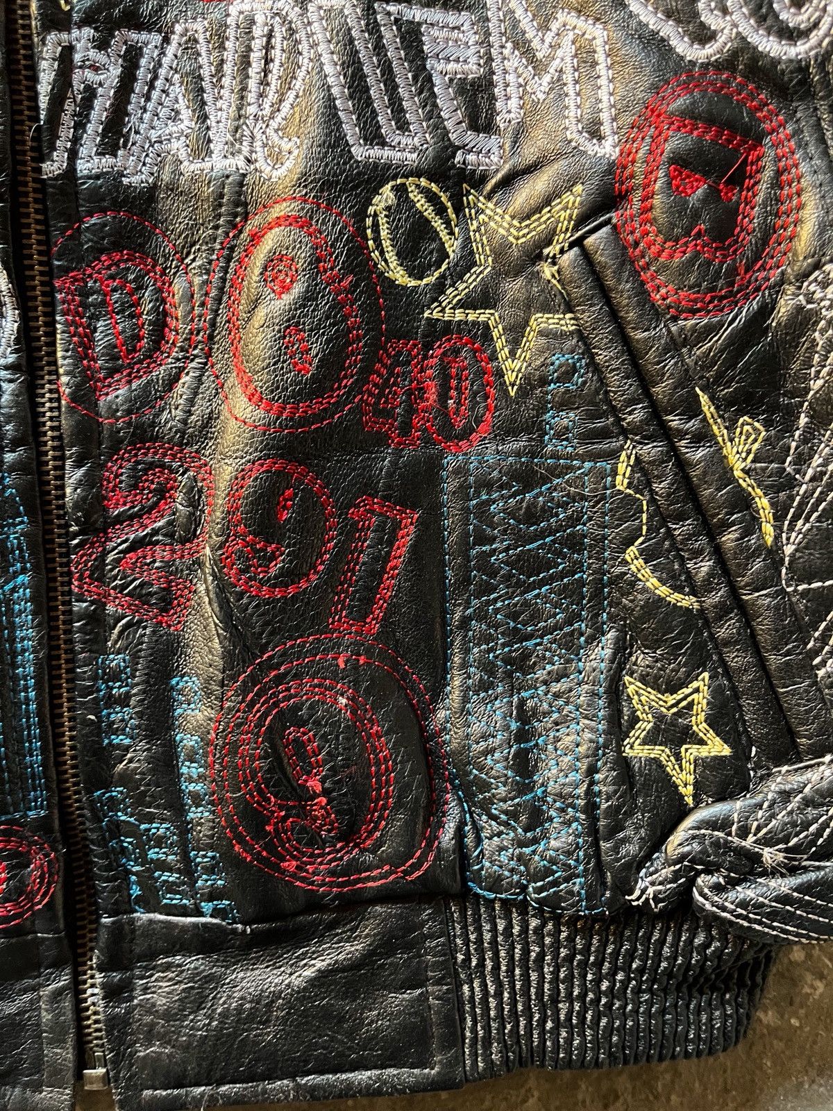 Other Vintage paradiso NYC leather bomber jacket Size L / US 10 / IT 46 - 8 Thumbnail