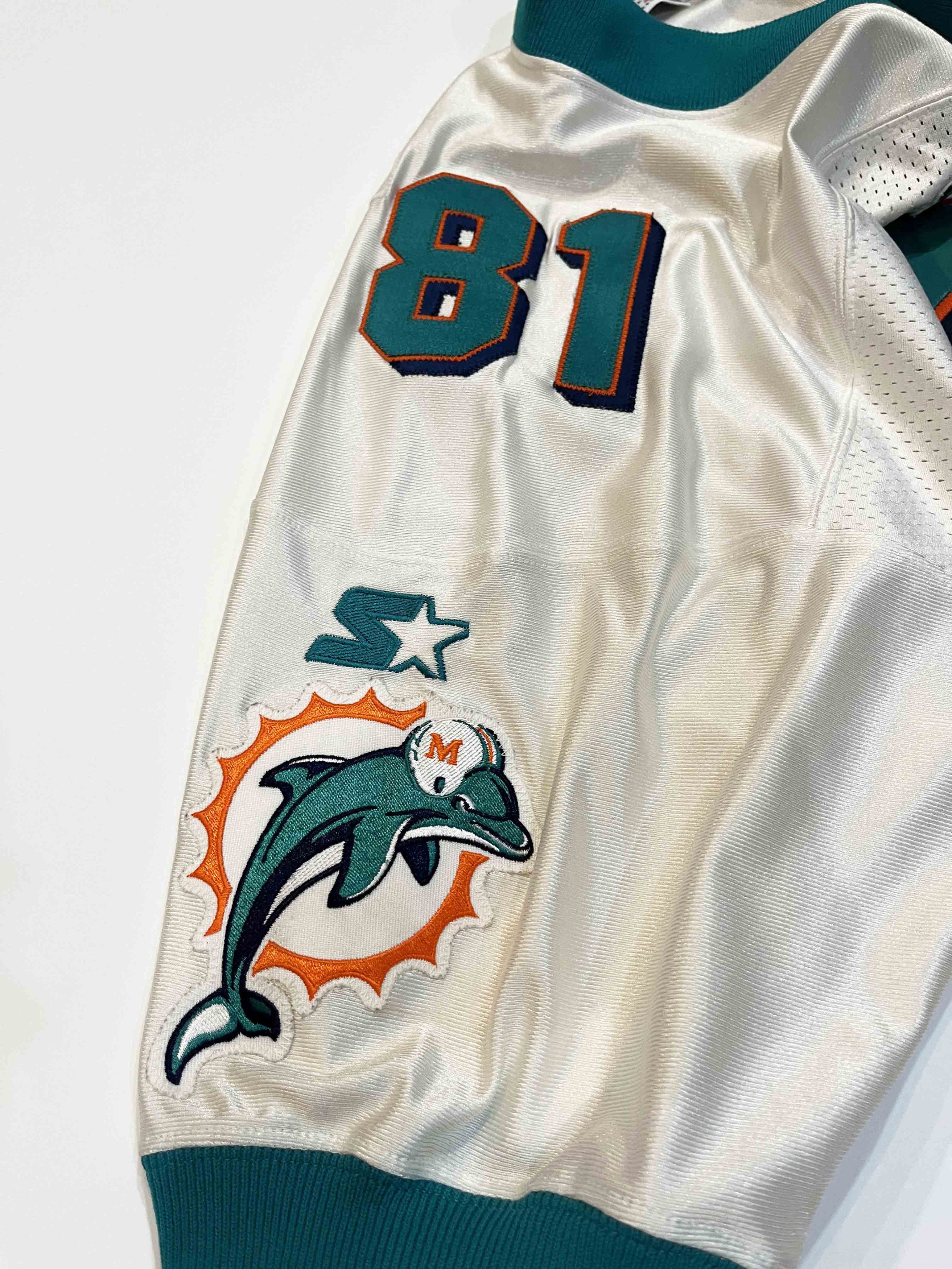 NFL × Starter × Vintage Vtg Starter Pro Line NFL Miami Dolphins McDUFFIE #81 Jersey Size US L / EU 52-54 / 3 - 8 Thumbnail
