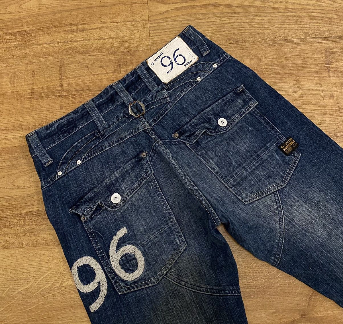 G-Star G-Star Raw Big Logo 96 Denim Pants x Vintage Size US 34 / EU 50 - 1 Thumbnail