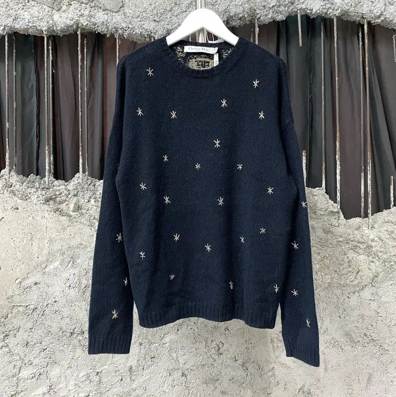 Dior Dior Blue Long Sleeve Sweater for Women 0089 Size ONE SIZE - 1 Thumbnail