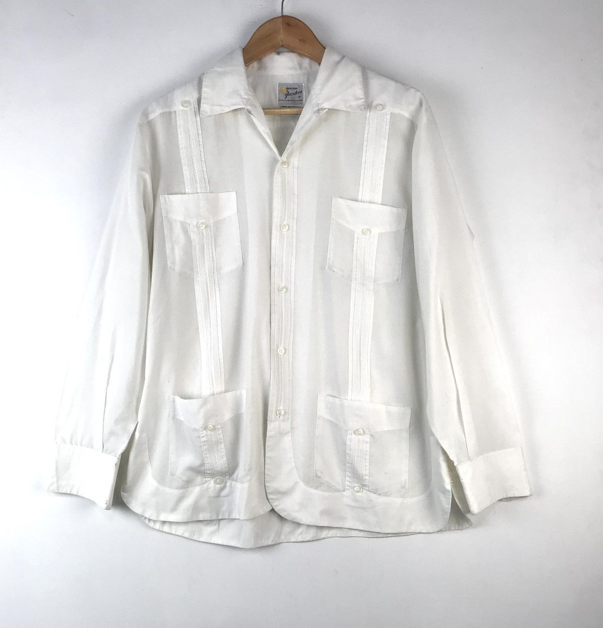 Mexicana Vintage Guayabera shirt button shirt mexicana yucateca Size US M / EU 48-50 / 2 - 1 Thumbnail