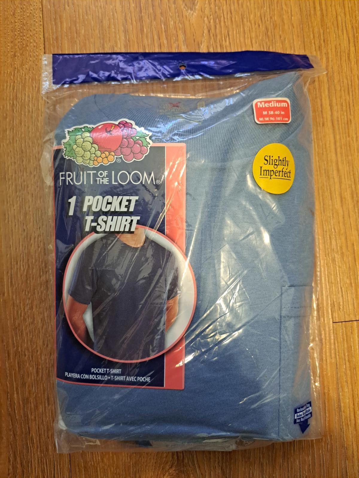 Fruit Of The Loom NEW Fruit of the Loom T Shirt Mens Medium 38-40 Blue Cotton Size US M / EU 48-50 / 2 - 1 Thumbnail