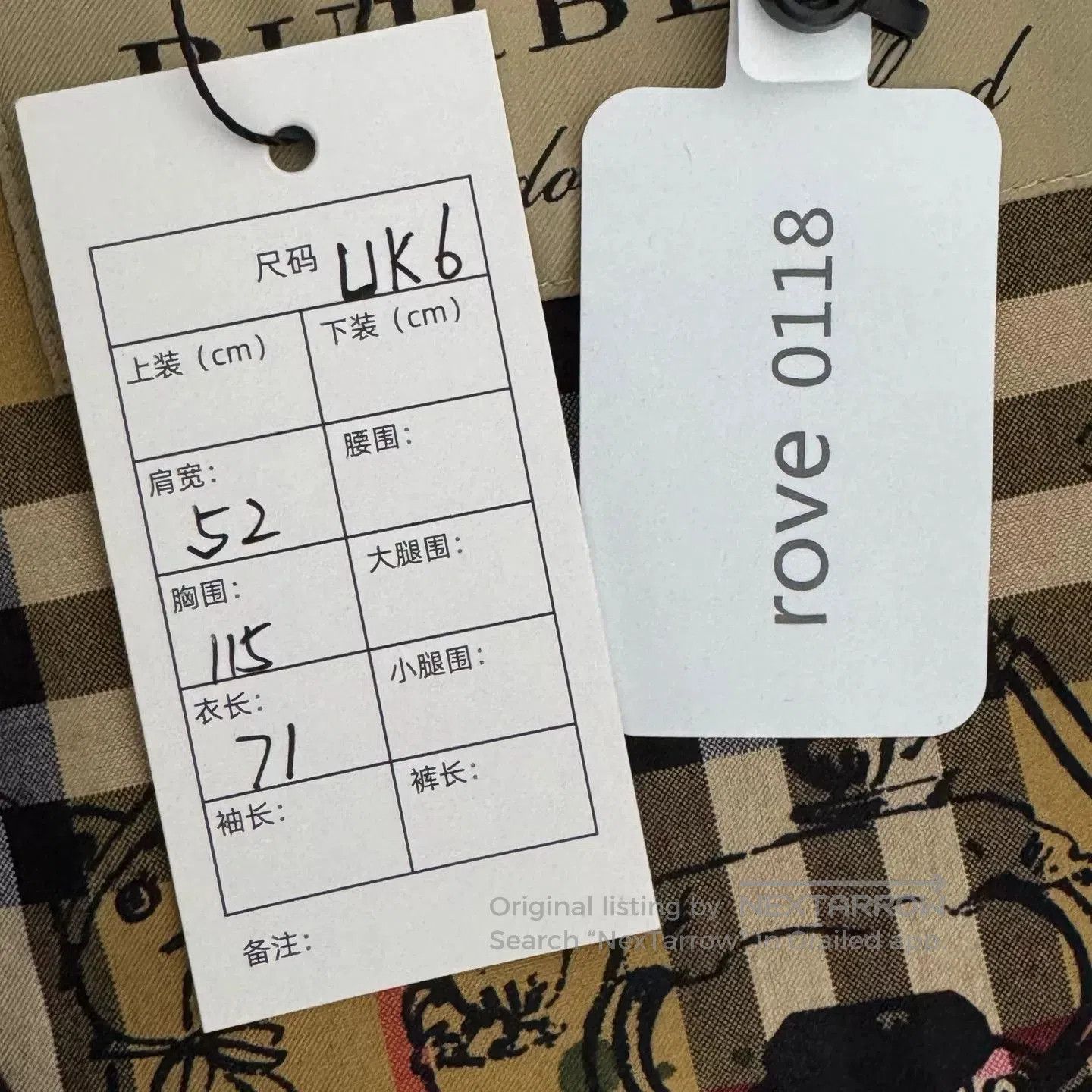 Burberry Burberry Graffiti Check Work Jacket UK6. Size XS / US 0-2 / IT 36-38 - 3 Thumbnail