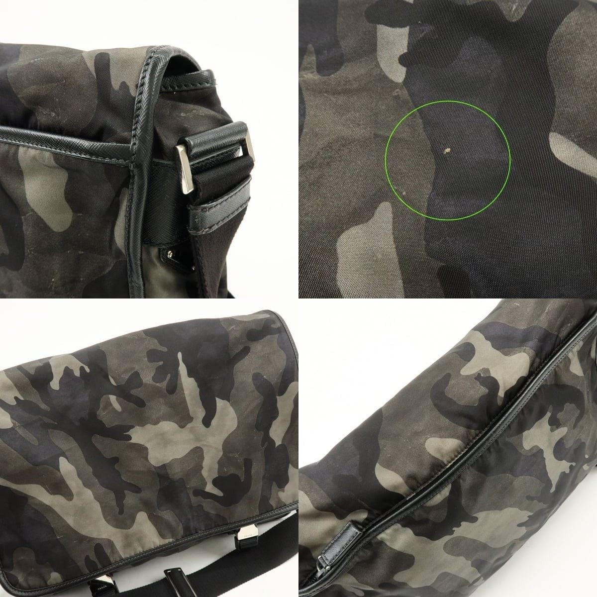 Prada Prada Triangle Logo Saffiano Messenger Bag Camouflage Size ONE SIZE - 6 Thumbnail