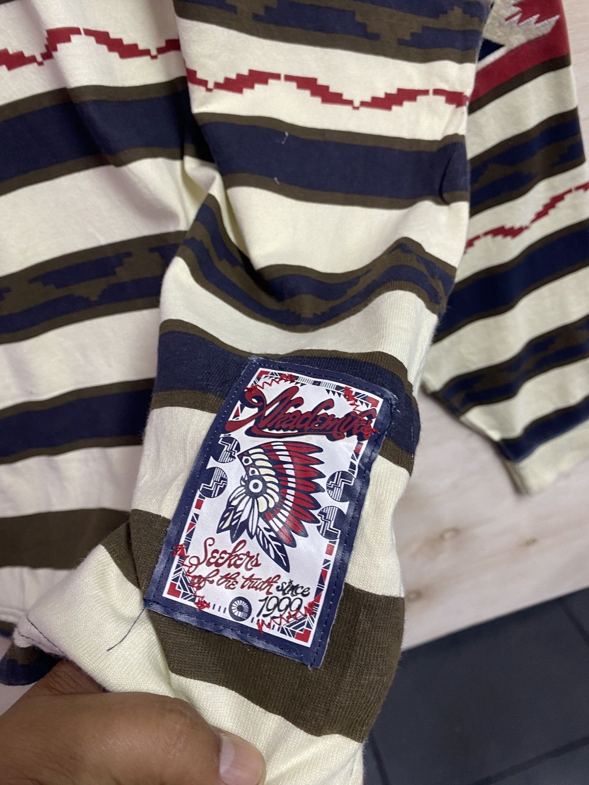 Other vintage Y2K Akademiks Native Warrior AOP men's shirt Size US XXL / EU 58 / 5 - 7 Thumbnail