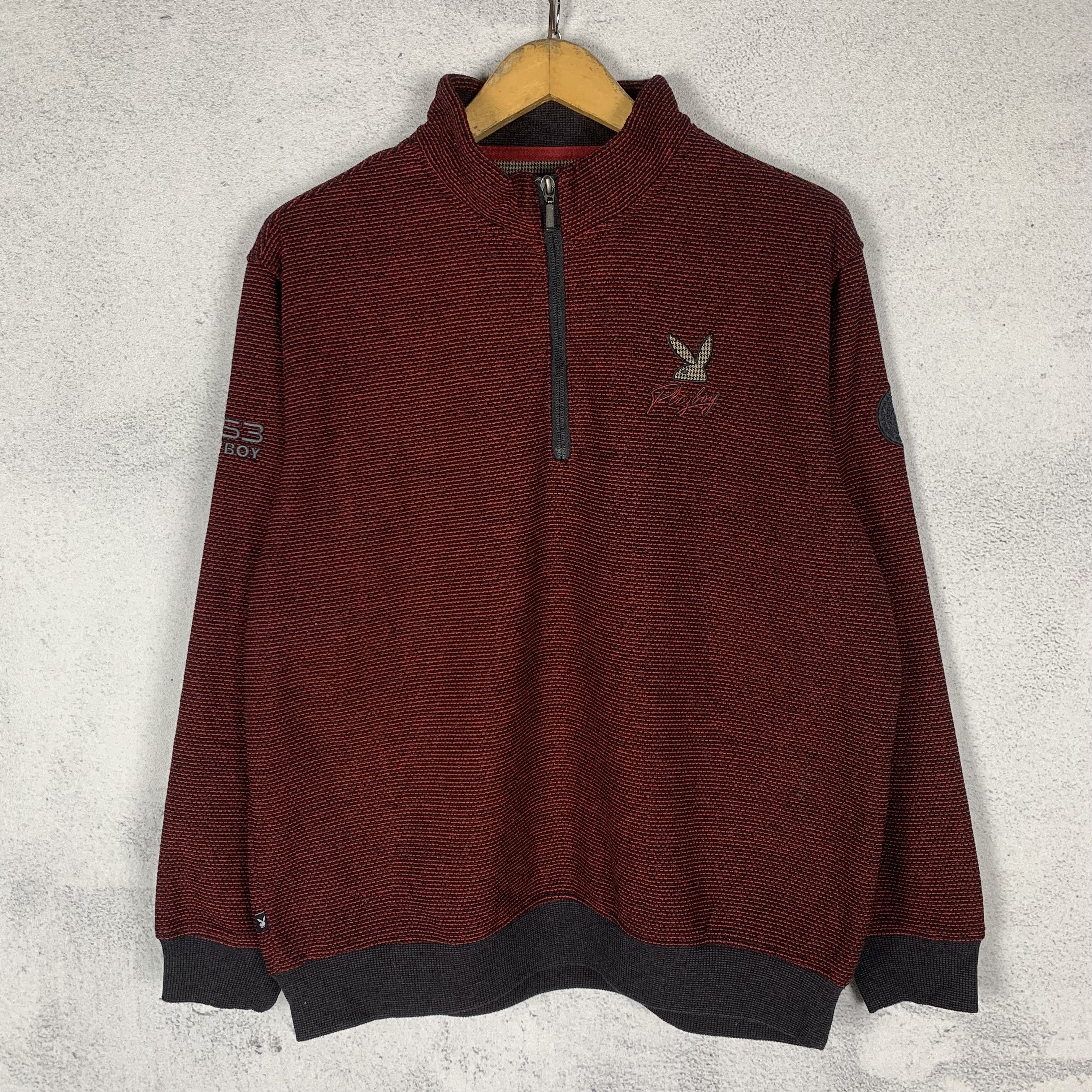 Playboy Vintage Playboy Halfzip Sweatshirt Crewneck Size US L / EU 52-54 / 3 - 1 Thumbnail