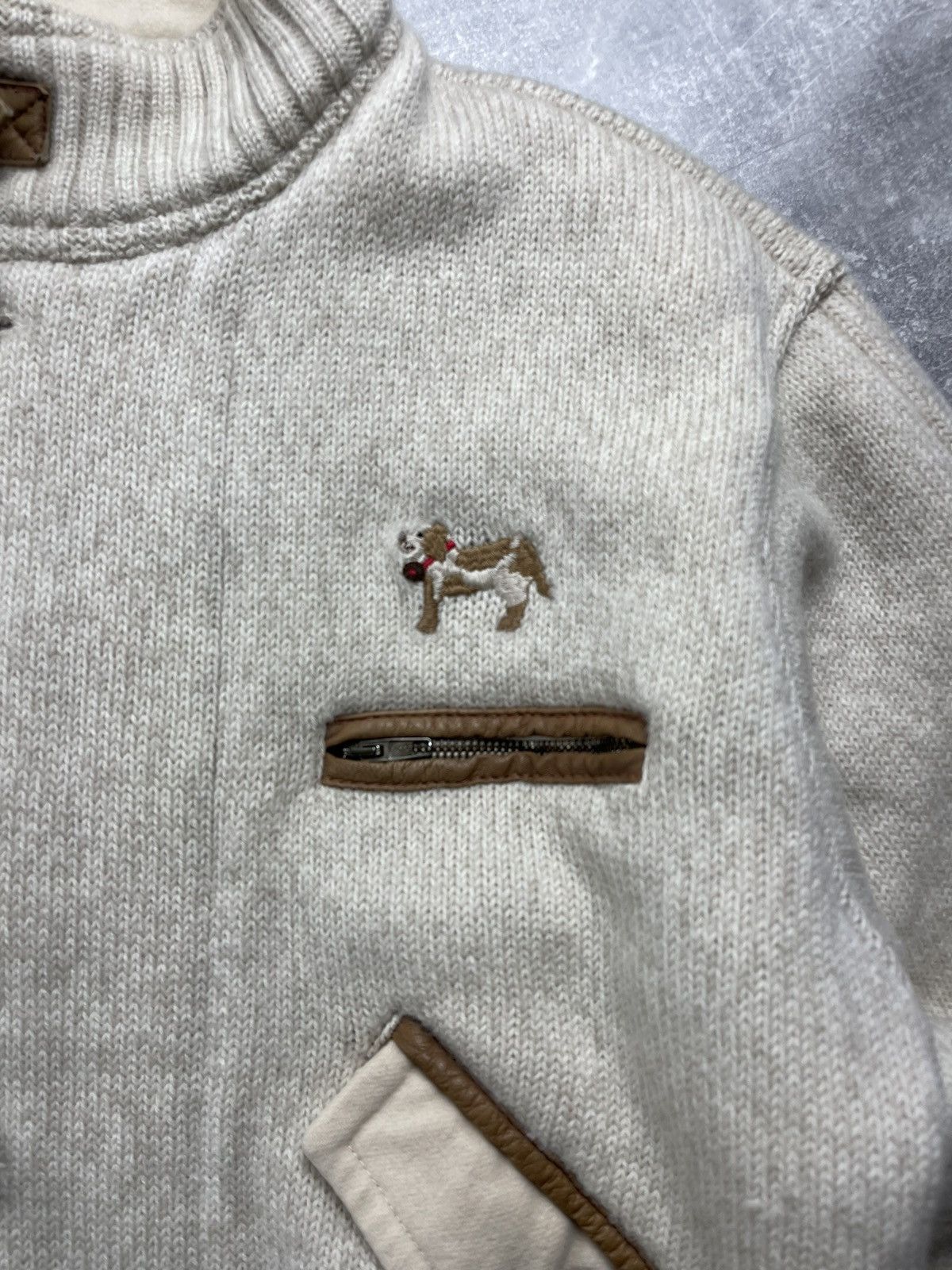 Iceberg ICEBERG × JC de Castelbajac Vintage 90s Wool Bomber Jacket Size US L / EU 52-54 / 3 - 5 Thumbnail