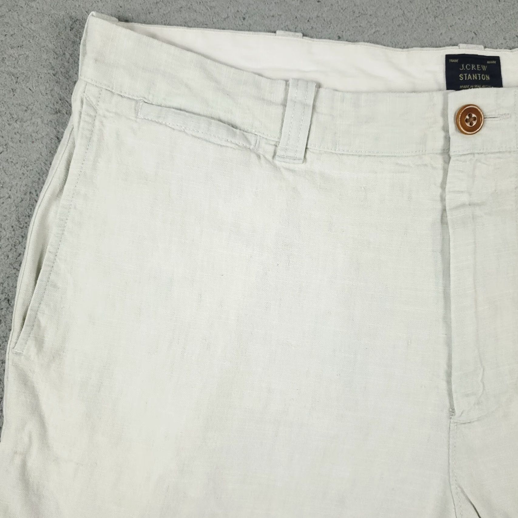 J.Crew VINTAGE J.CREW Shorts Mens Waist 36 Gray Chino Flat Front Casual Formal Workwear Size US 36 / EU 52 - 2 Thumbnail