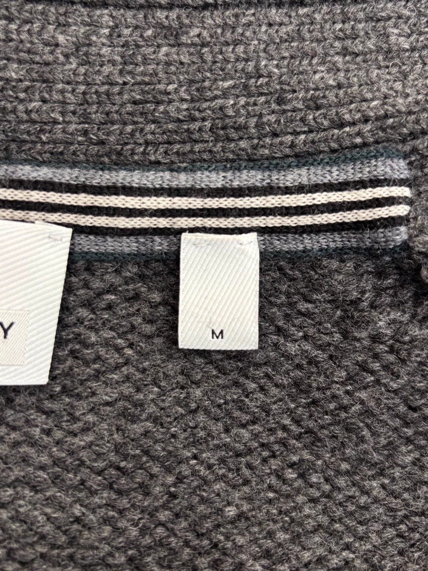Burberry Burberry gray black check TB logo cardigan men's M Size US M / EU 48-50 / 2 - 7 Thumbnail