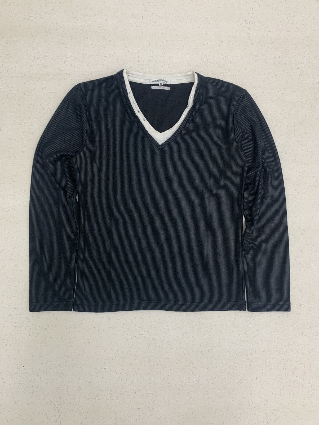 semanticdesign archive semanticdesign double layer slimfit if6w9 lgb style Size US M / EU 48-50 / 2 - 1 Thumbnail