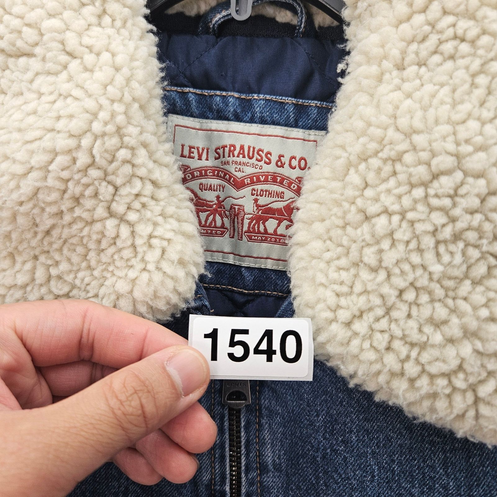 Levi's LEVI'S WESTERN MEN'S SMALL COLLARED SHERPA JACKET MEDIUM Size US S / EU 44-46 / 1 - 6 Thumbnail