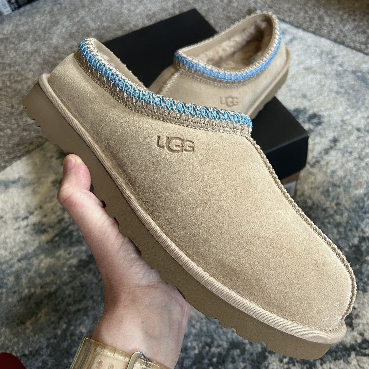 Ugg UGG TASMAN SLiPPERS CREAM SUEDE SANTORiNi SAND GREECE iTALY Size US 10 / EU 43 - 2 Thumbnail