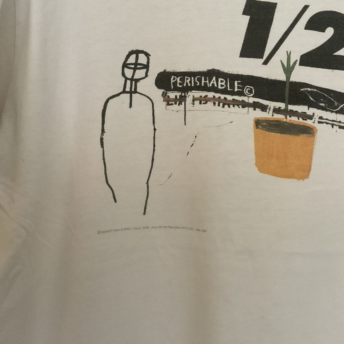 Designer Vintage 1984-85 Jean-Michael Basquiat Art designer t-shirt Size US M / EU 48-50 / 2 - 3 Thumbnail