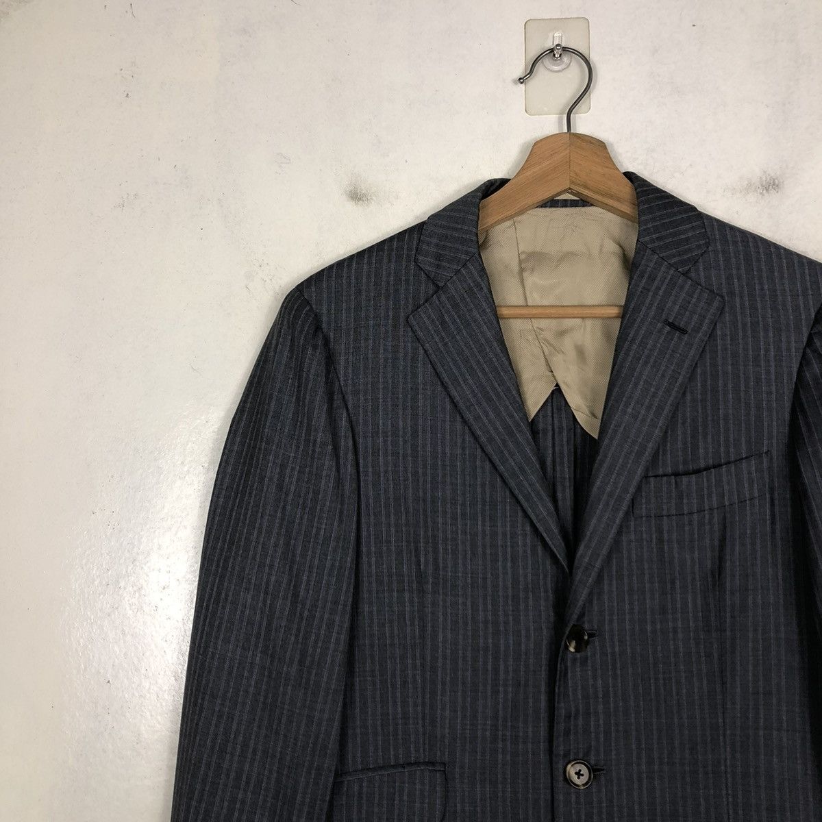 Designer 📌DOUBLE BREAST COATS STRIPED SHIPS LORO PIANA Size US S / EU 44-46 / 1 - 8 Thumbnail