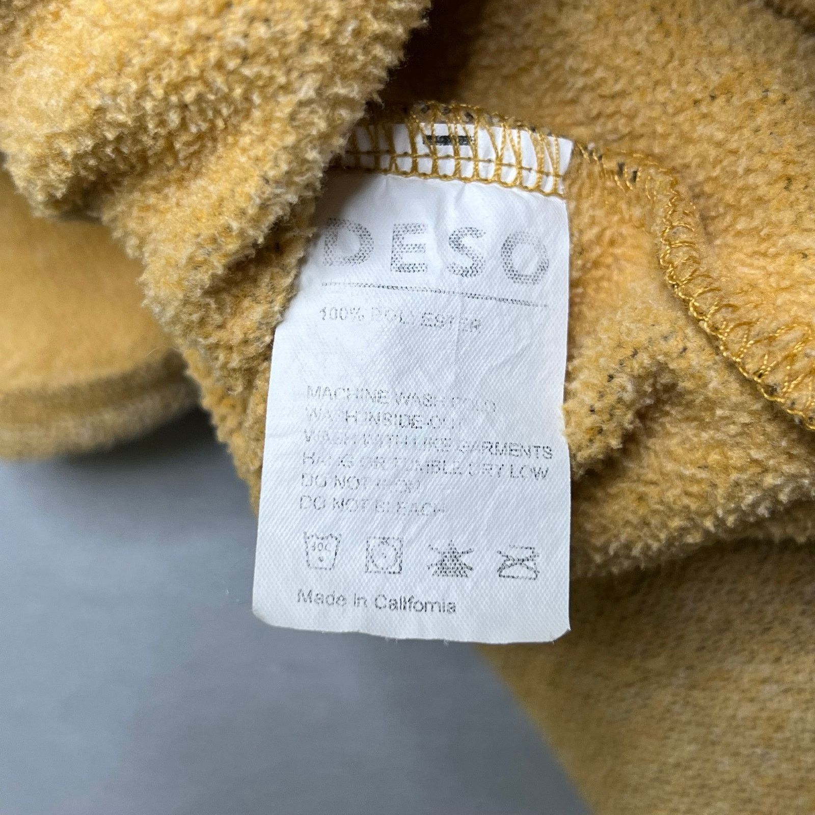 Vintage Deso Hoodie Womens Medium Mustard Cowl Neck Made in USA boho Size M / US 6-8 / IT 42-44 - 8 Thumbnail