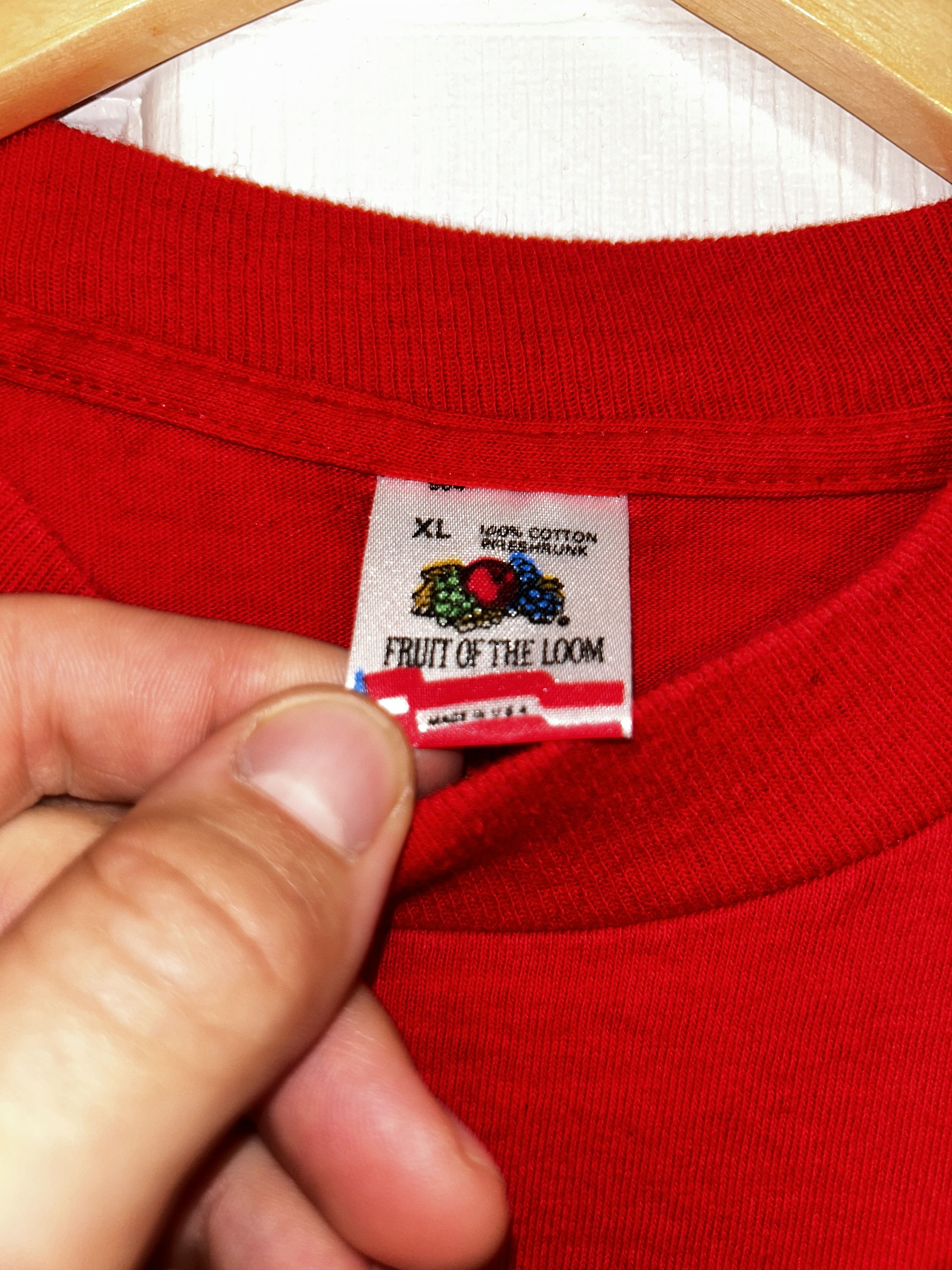 Fruit Of The Loom × Vintage Vintage '91 Iraw Tee Size US XL / EU 56 / 4 - 4 Thumbnail