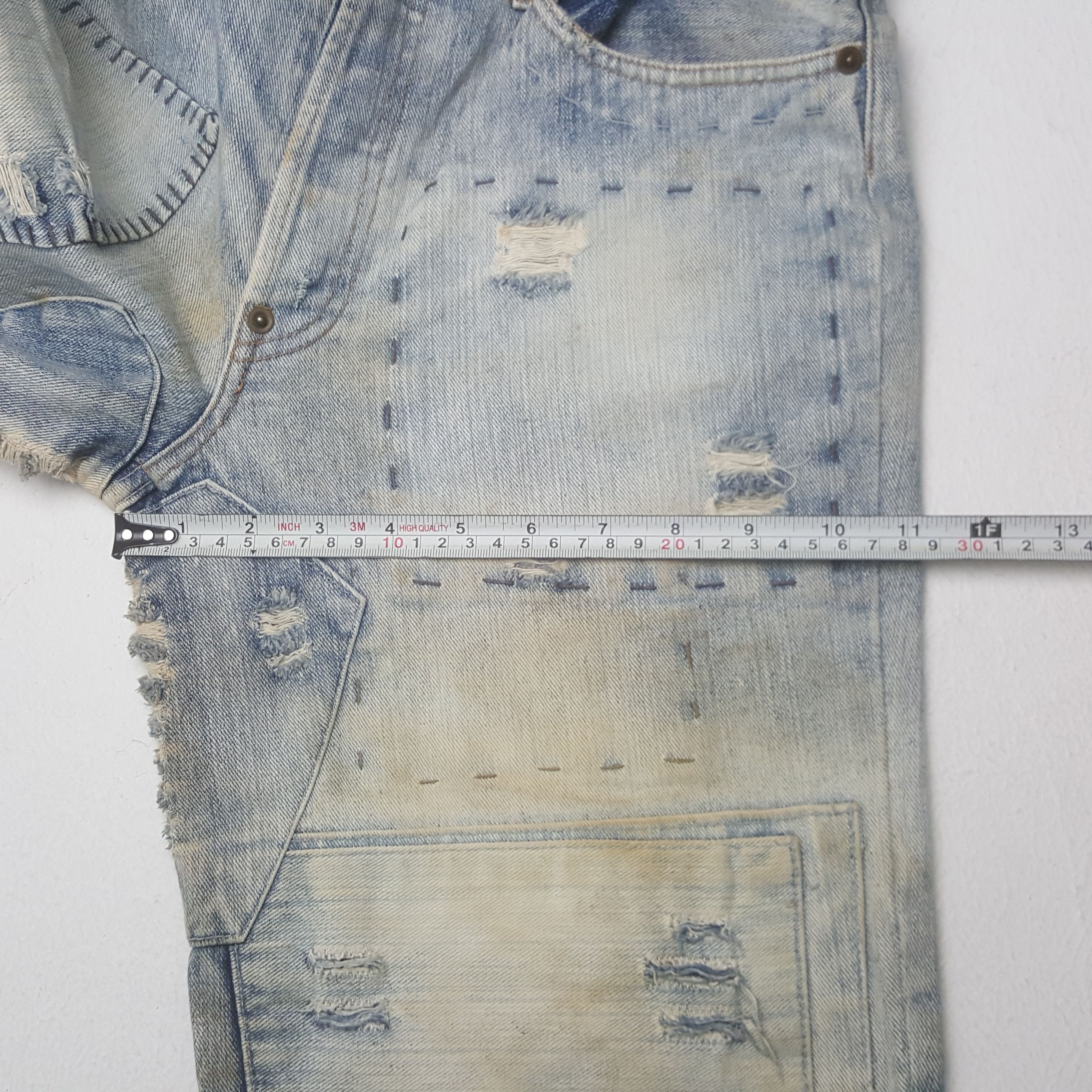 Satisfy Vintage Satisfy Private Brand Distressed Patches Denim Jean Size US 30 / EU 46 - 12 Thumbnail