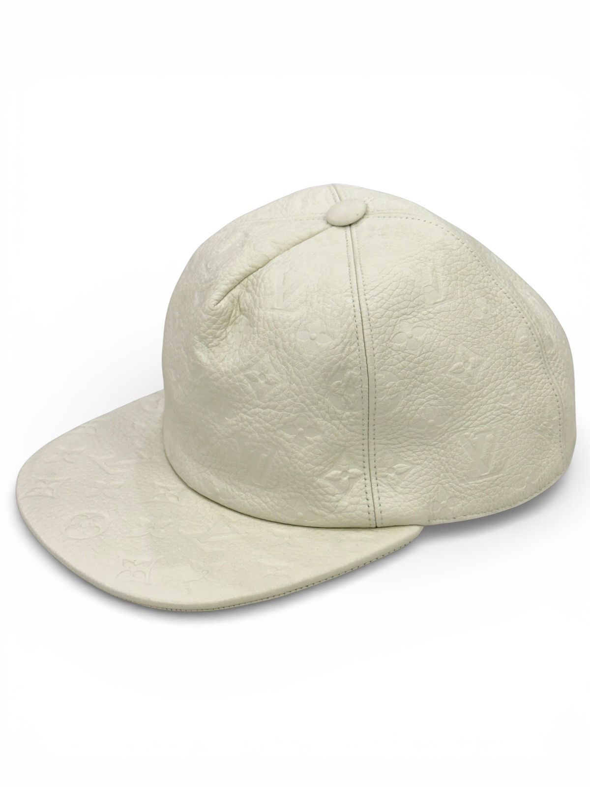 Louis Vuitton Louis Vuitton White Taurillon Monogram Hat Size ONE SIZE - 2 Thumbnail