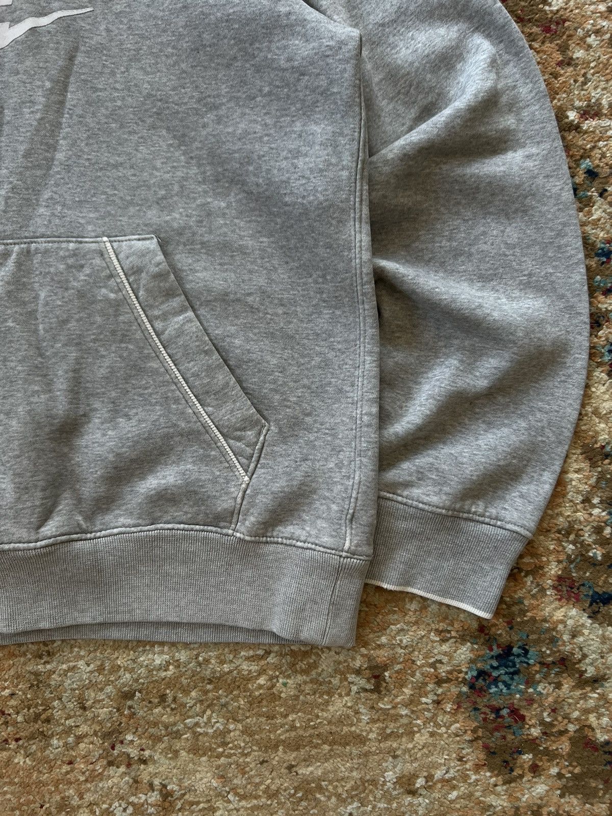 Nike × Vintage 90’s NIKE RETRO BASIC BIG SWOOSH CENTRAL LOGO HOODIE Y2K Size US S / EU 44-46 / 1 - 3 Thumbnail