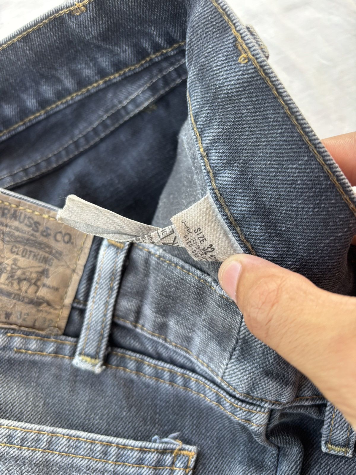 Kapital 🔥VINTAGE LEVIS 519 ORANGE TAB FADED BLACK DISTRESSED DENIM Size US 32 / EU 48 - 12 Thumbnail