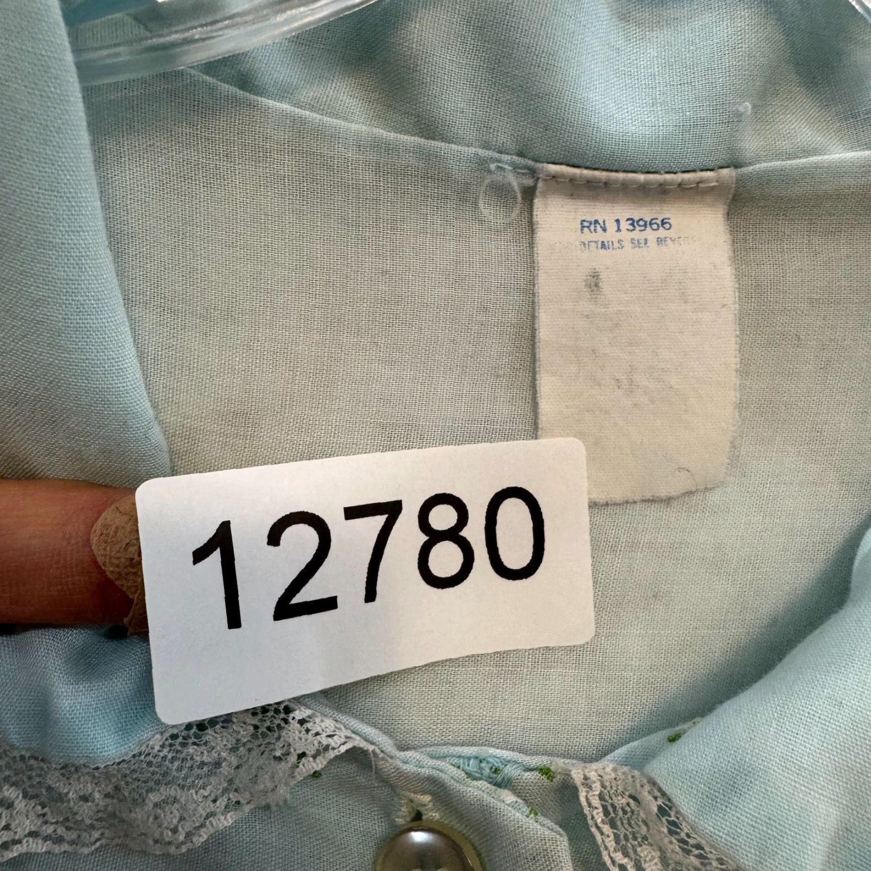 Vintage VINTAGE Nightgown Sleep Dress 1X Blue Embroidered Grandma Prairie Cottagecore Shirt Womens Witchительные Size XL / US 12-14 / IT 48-50 - 7 Thumbnail