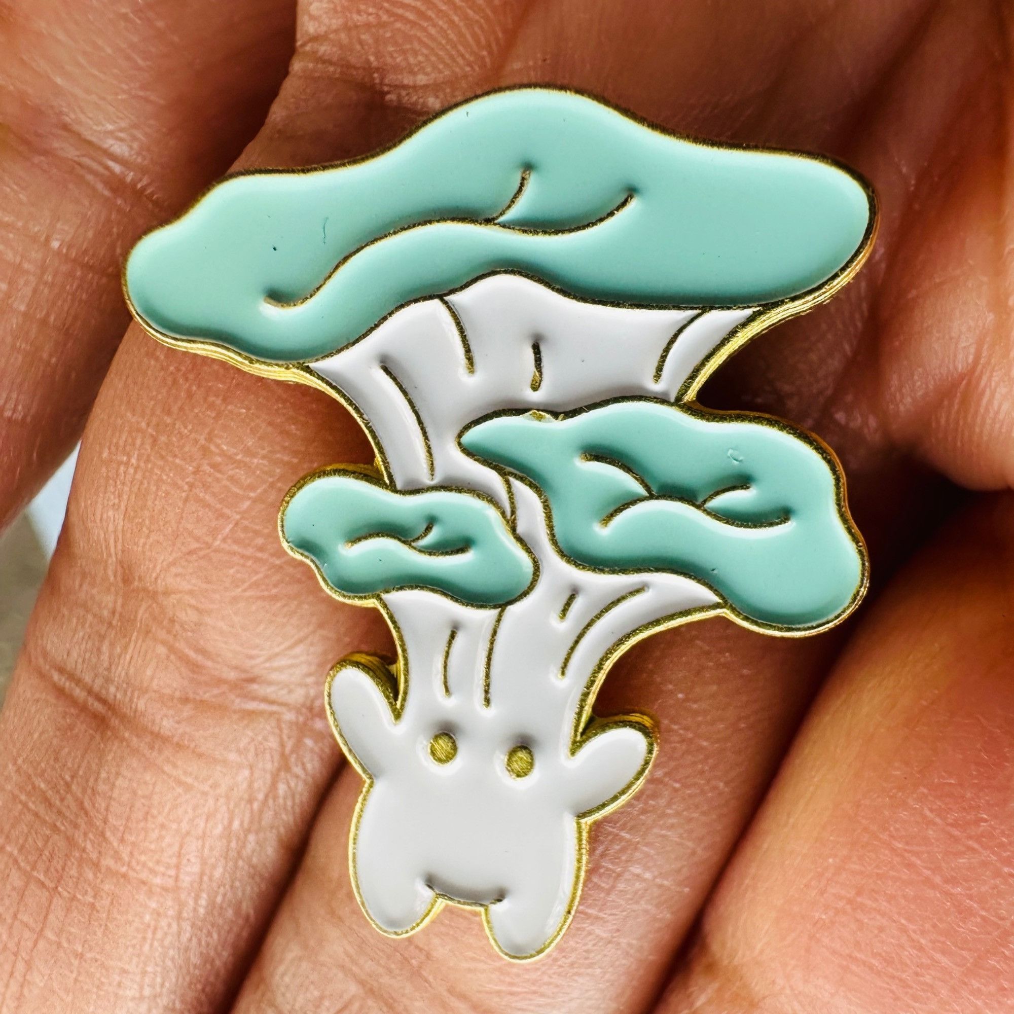 Other ☀️Enamel Pin Funny Cartoon Brooches Cute Humanoid Elf Mushro Size ONE SIZE - 7 Thumbnail