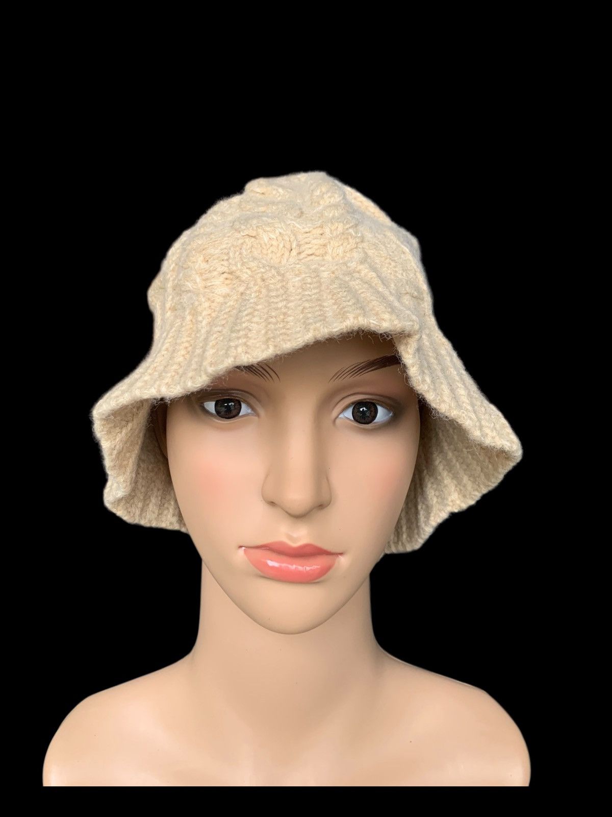 Japanese Brand × Kapital × Vintage Crochet Cable Knitted Hat Japanese Brand Size ONE SIZE - 2 Thumbnail