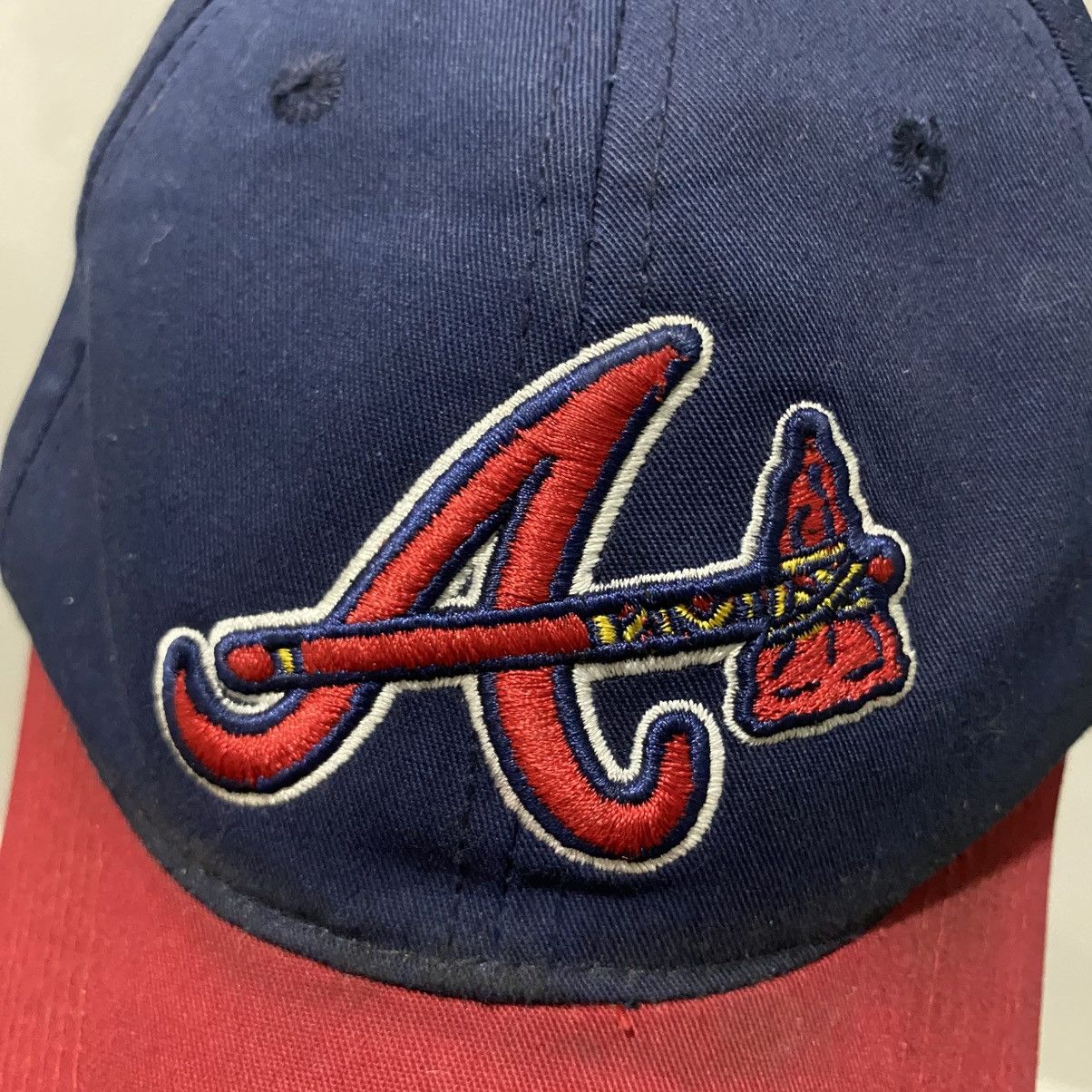 MLB × Vintage Atlanta Braves Team MLB Baseball Cap Hat Adjustable Size ONE SIZE - 2 Thumbnail