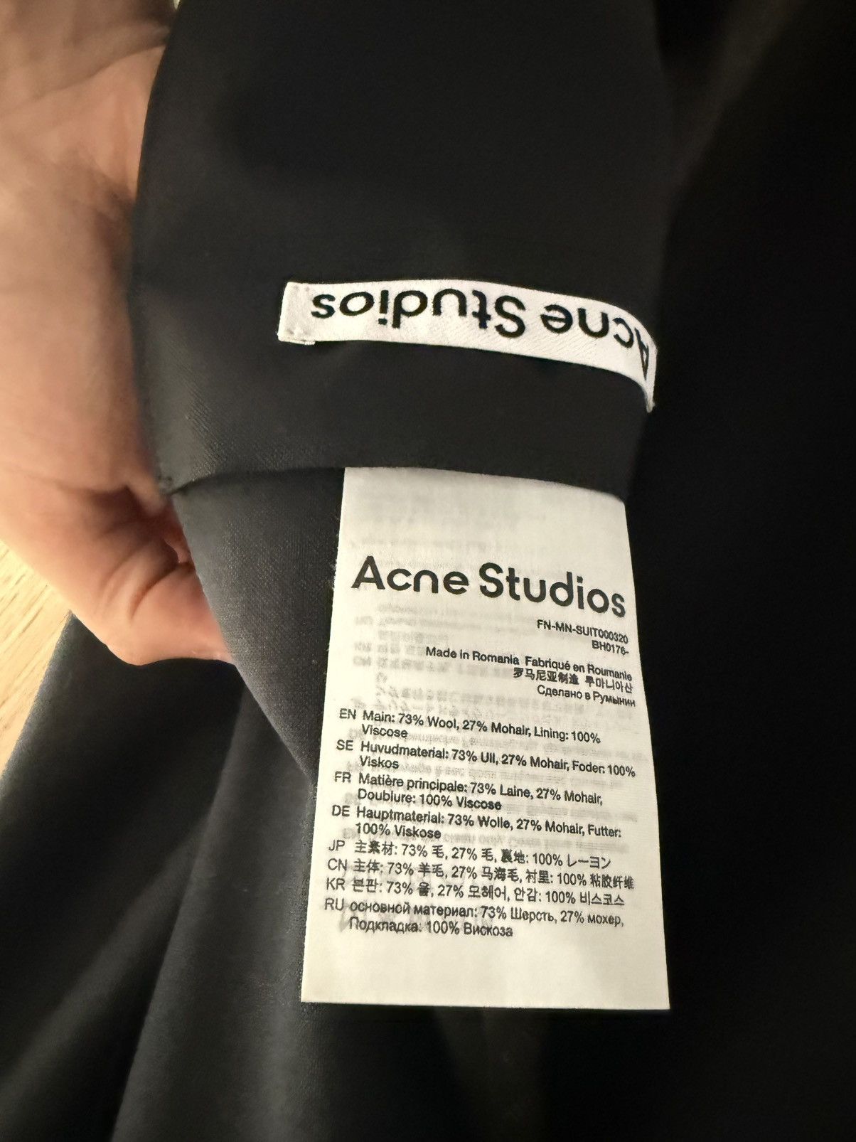 Acne Studios Acne studios black blazer Size 52R - 5 Thumbnail