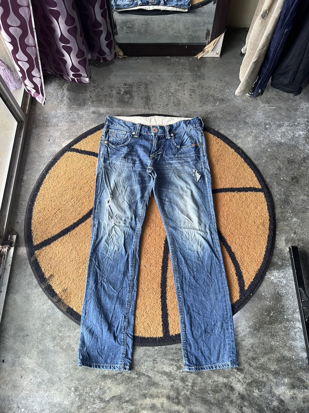 Edwin 🔥Edwin Exclusive Vintage Distressed Denim Size US 34 / EU 50 - 1 Thumbnail
