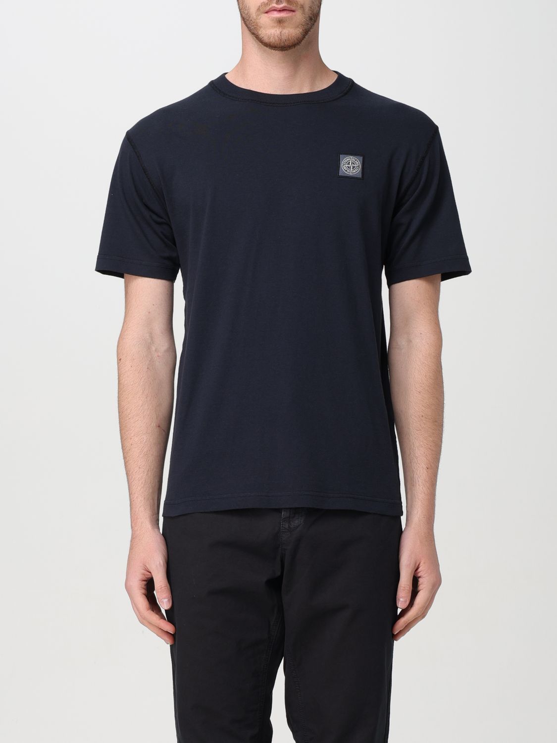 image of Stone Island T-Shirt Men Navy (Size 2XL)