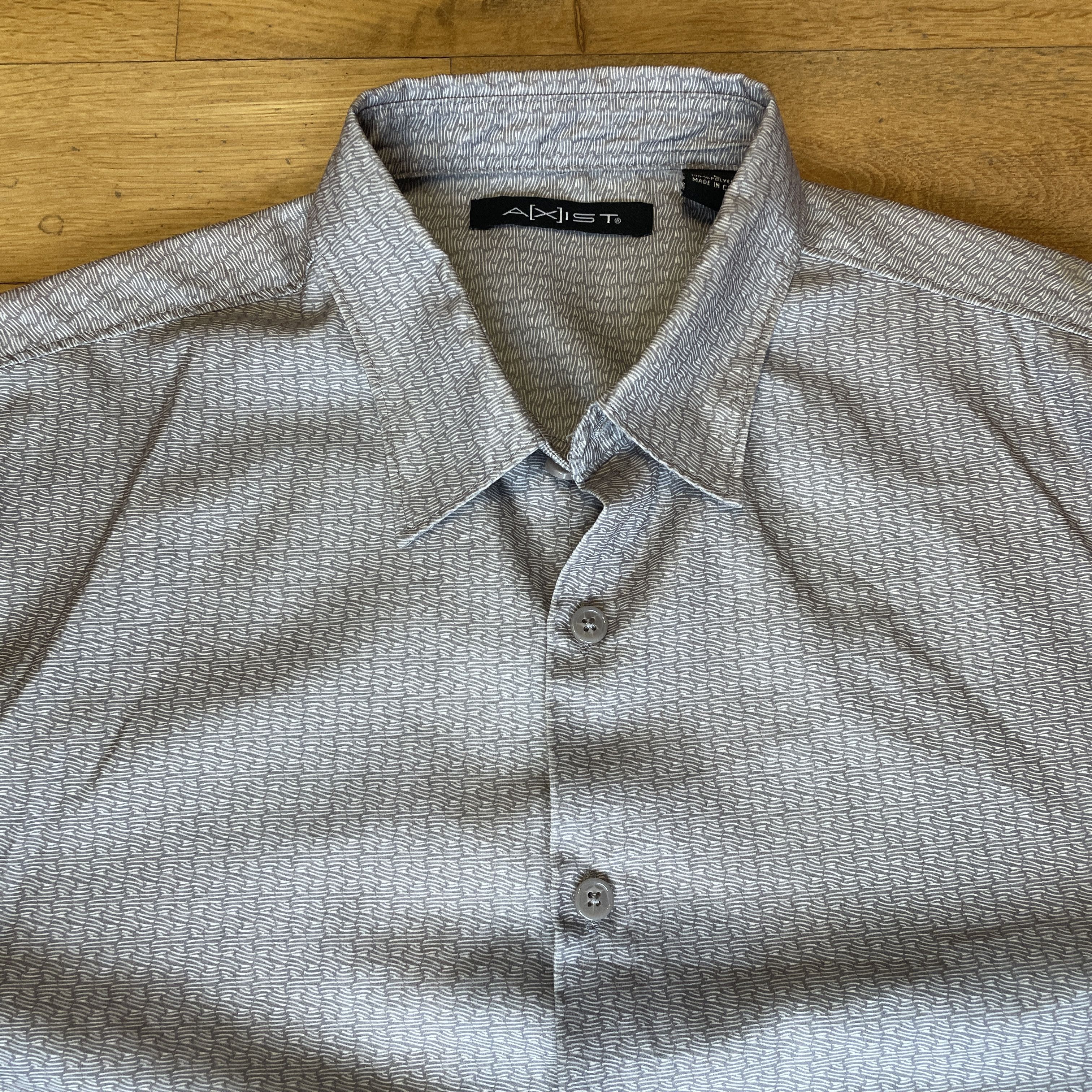 Axist Axist Men's Fashionable Elegant Short Sleeve Shirt Size L Size US L / EU 52-54 / 3 - 3 Thumbnail
