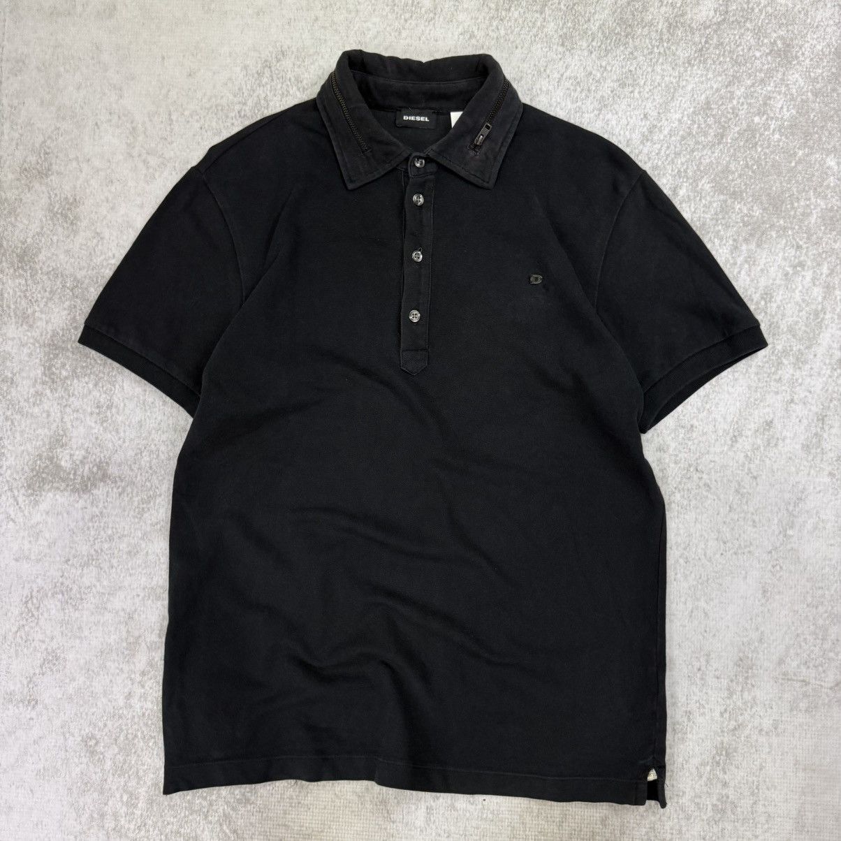 Diesel Diesel black zip poloshirt Size US M / EU 48-50 / 2 - 1 Thumbnail