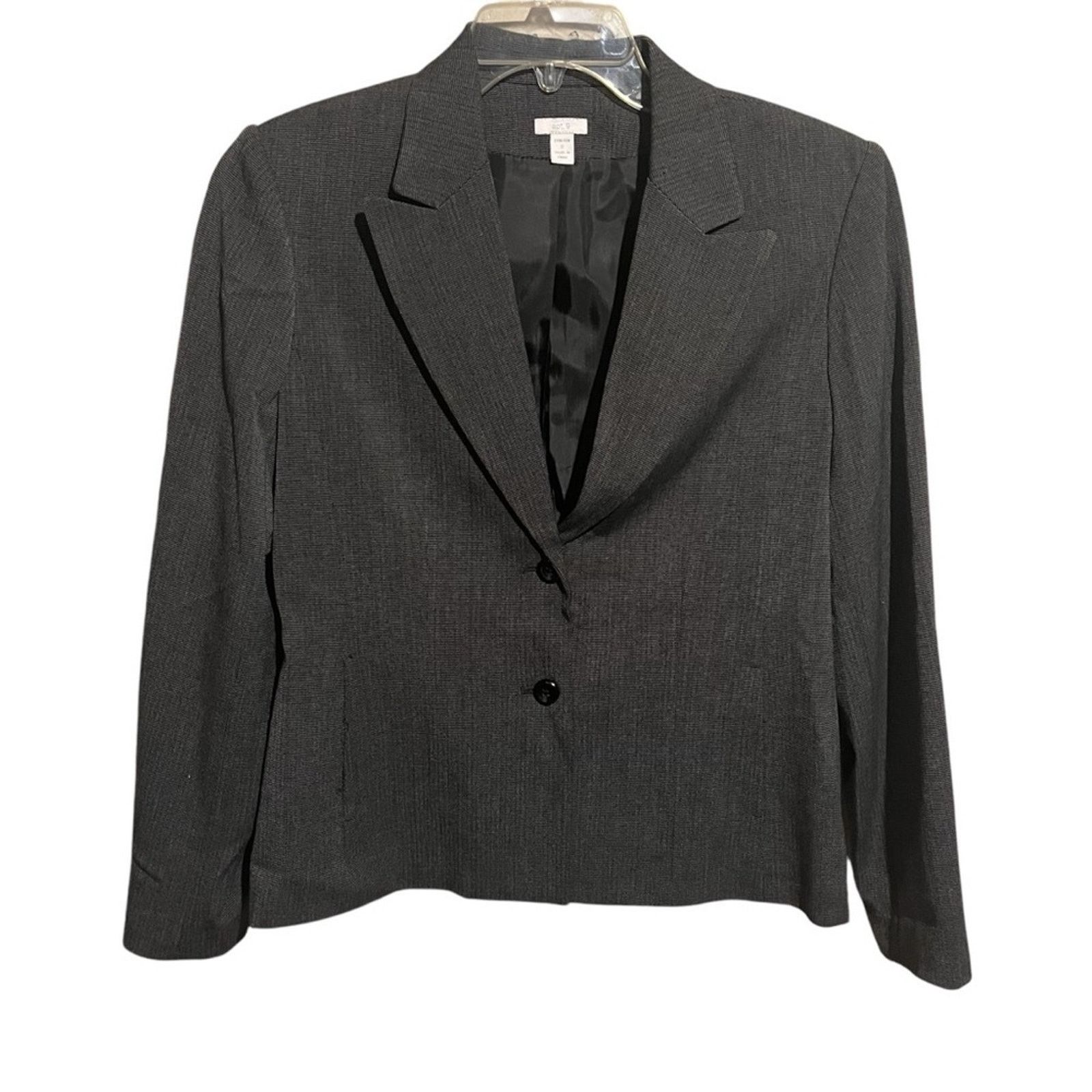 Apt. 9 Apt. 9 Size 8 Stretch Gray 2 Button Long Sleeve Blazer Size M / US 6-8 / IT 42-44 - 1 Thumbnail