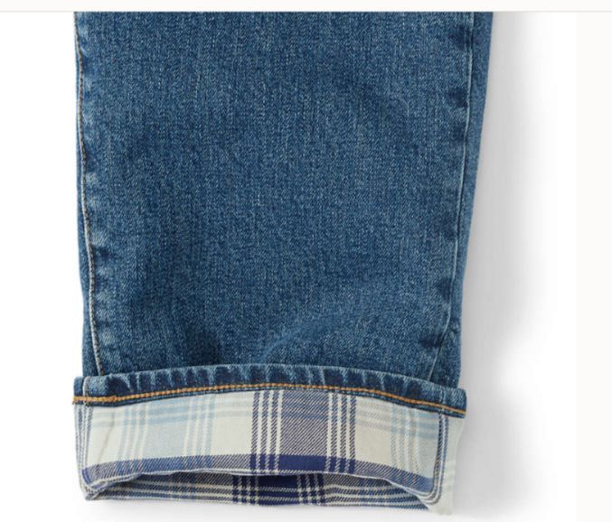 Lands' End lands end new $85 cotton flannel lined jeans mens 42 x 34 Size US 42 / EU 58 - 1 Thumbnail